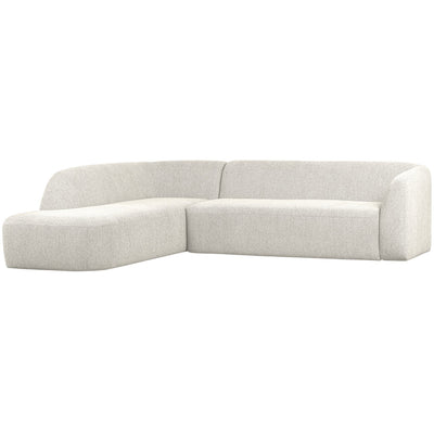 SLOPING CORNER SOFA LEFT PEARL MELANGE
