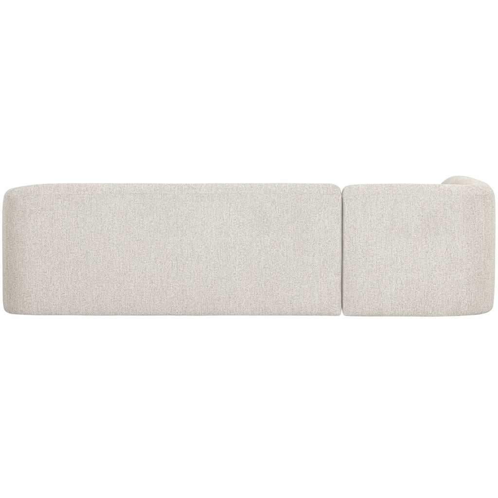 SLOPING CORNER SOFA LEFT PEARL MELANGE