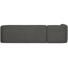 Laden Sie das Bild in den Galerie-Viewer, SLOPING CORNER SOFA LEFT GREY/BLACK MELANGE
