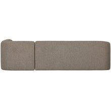 Laden Sie das Bild in den Galerie-Viewer, SLOPING CORNER SOFA RIGHT LIGHT BROWN MELANGE