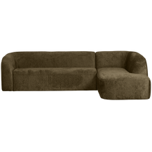 Load image into Gallery viewer, SLOPING CORNER SOFA RIGHT STRUCTURE VELVET BONSAI