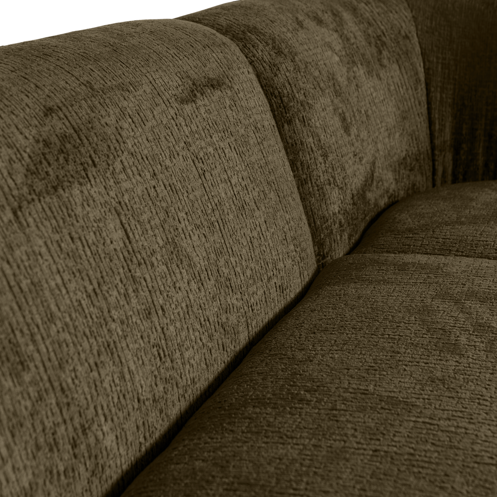 SLOPING CORNER SOFA RIGHT STRUCTURE VELVET BONSAI