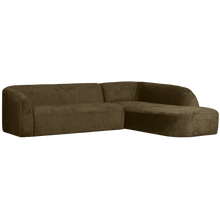 Load image into Gallery viewer, SLOPING CORNER SOFA RIGHT STRUCTURE VELVET BONSAI