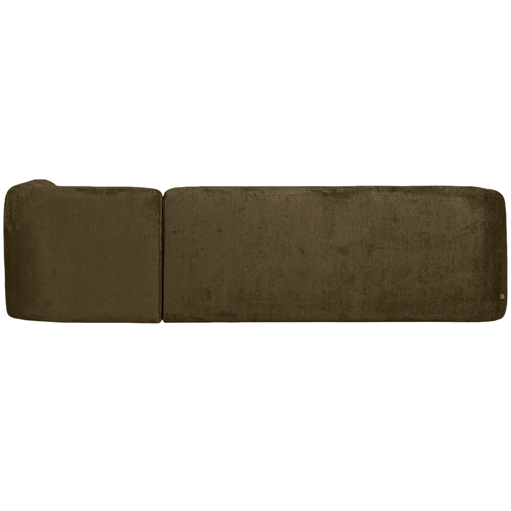SLOPING CORNER SOFA RIGHT STRUCTURE VELVET BONSAI