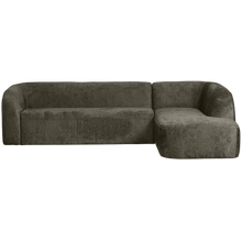 Load image into Gallery viewer, SLOPING CORNER SOFA RIGHT STRUCTURE VELVET FROST