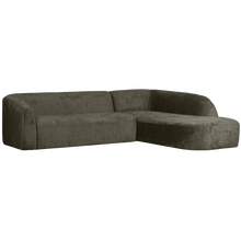 Load image into Gallery viewer, SLOPING CORNER SOFA RIGHT STRUCTURE VELVET FROST