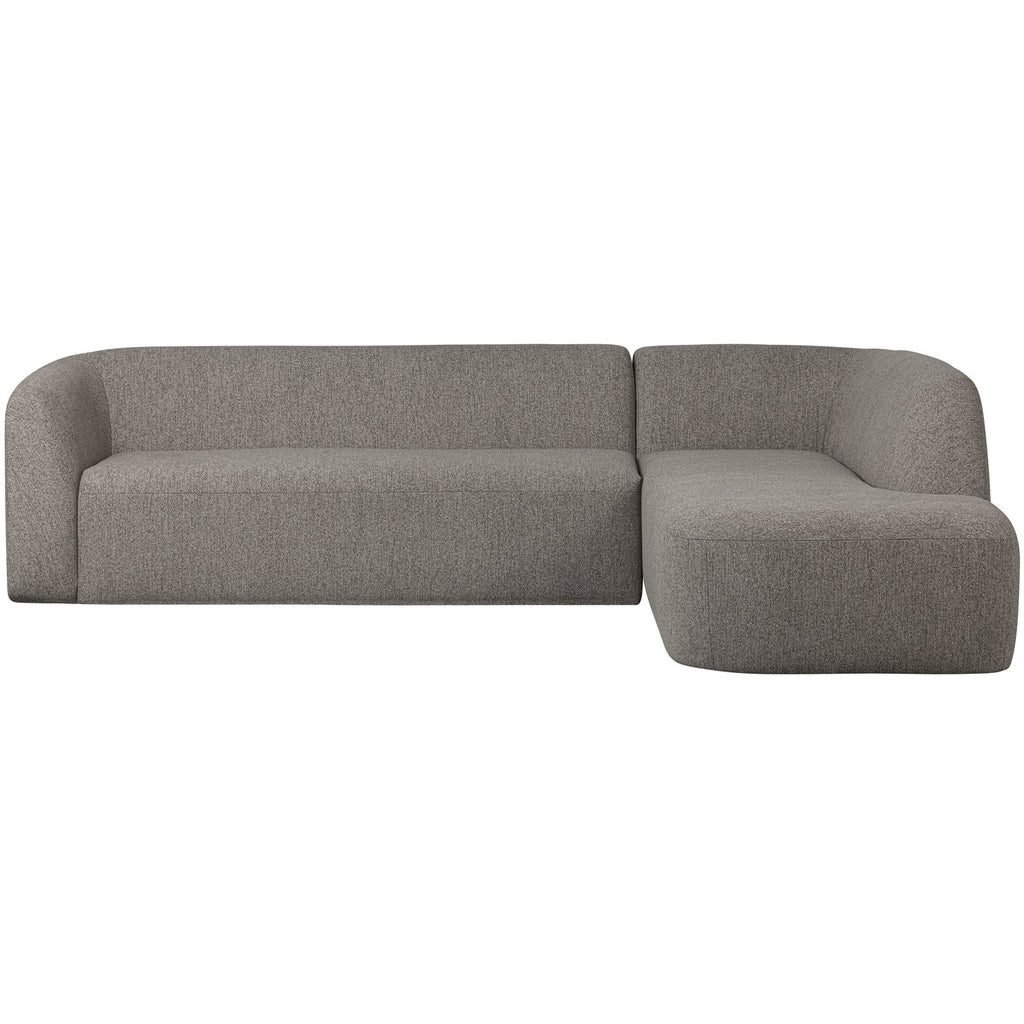 SLOPING CORNER SOFA RIGHT GREY MELANGE