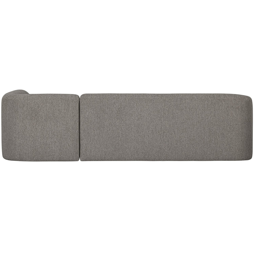 SLOPING CORNER SOFA RIGHT GREY MELANGE