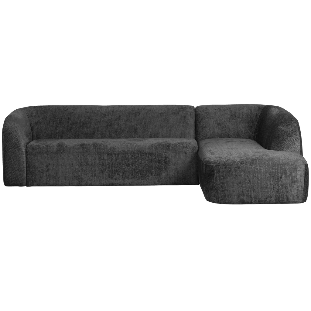 SLOPING CORNER SOFA RIGHT STRUCTURE VELVET MOUNTAIN