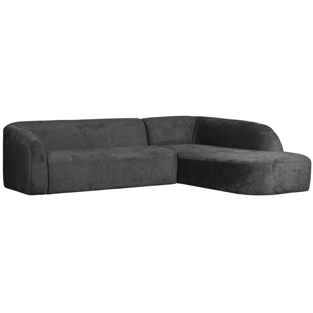 SLOPING CORNER SOFA RIGHT STRUCTURE VELVET MOUNTAIN
