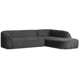 SLOPING CORNER SOFA RIGHT STRUCTURE VELVET MOUNTAIN