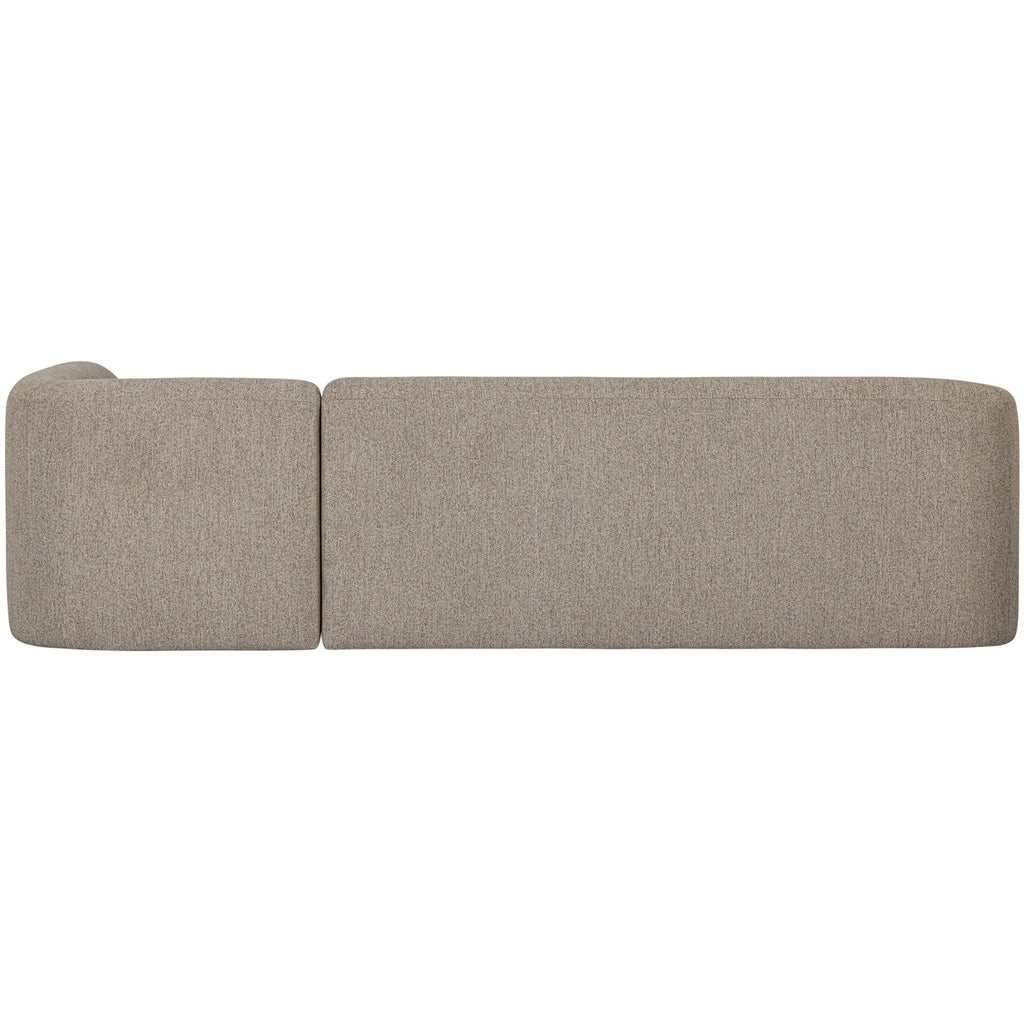 SLOPING CORNER SOFA RIGHT NATURAL MELANGE
