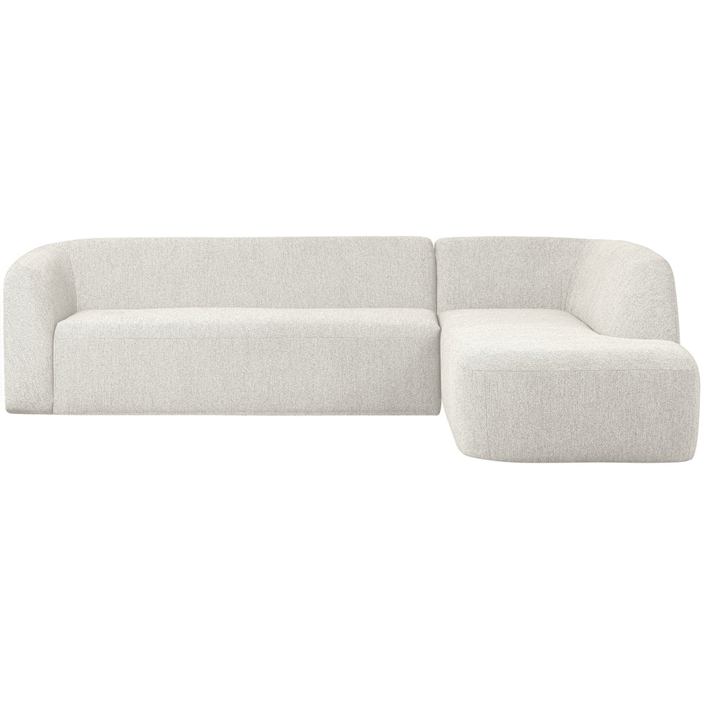 SLOPING CORNER SOFA RIGHT PEARL MELANGE