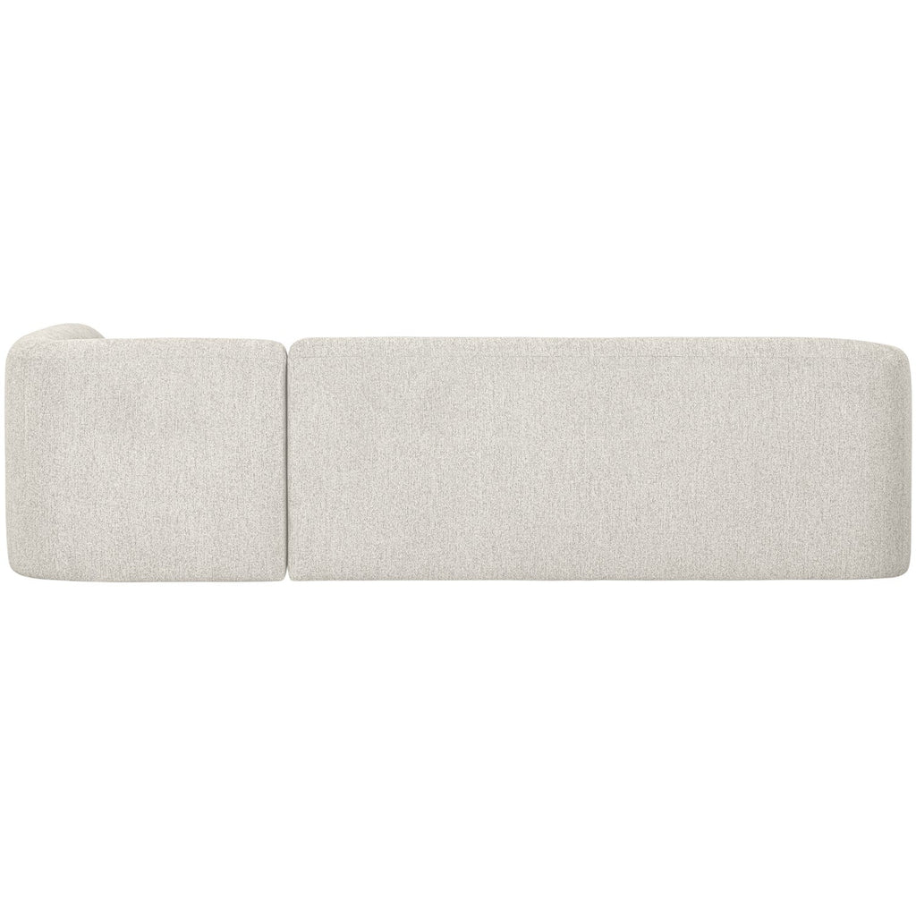 SLOPING CORNER SOFA RIGHT PEARL MELANGE
