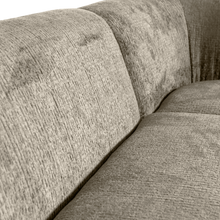 Load image into Gallery viewer, SLOPING CORNER SOFA RIGHT STRUCTURE VELVET WHEATFIELD