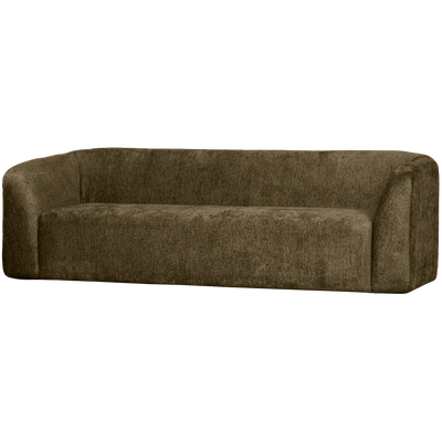 SLOPING 3-SEATER SOFA STRUCTURE VELVET BONSAI