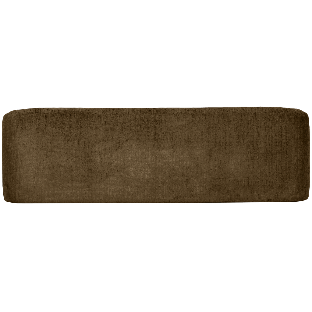 SLOPING 3-SEATER SOFA STRUCTURE VELVET BRASS