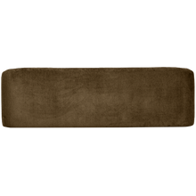 Laden Sie das Bild in den Galerie-Viewer, SLOPING 3-SEATER SOFA STRUCTURE VELVET BRASS
