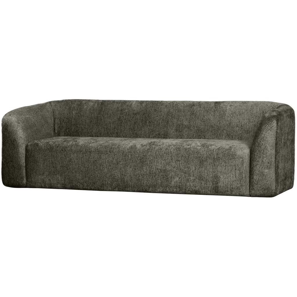 SLOPING 3-SEATER SOFA STRUCTURE VELVET FROST