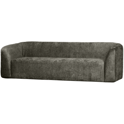 SLOPING 3-SEATER SOFA STRUCTURE VELVET FROST