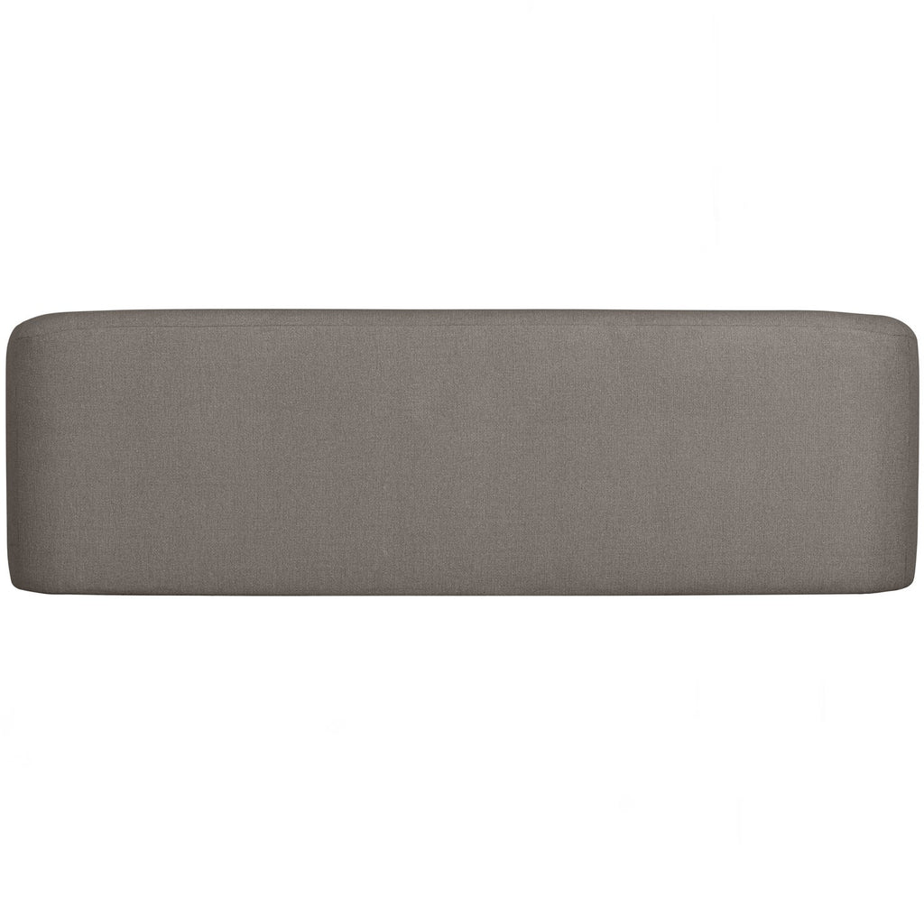 SLOPING 3-SEATER SOFA GREY MELANGE