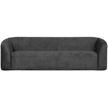 Laden Sie das Bild in den Galerie-Viewer, SLOPING 3-SEATER SOFA STRUCTURE VELVET MOUNTAIN