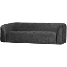 Laden Sie das Bild in den Galerie-Viewer, SLOPING 3-SEATER SOFA STRUCTURE VELVET MOUNTAIN