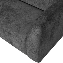 Laden Sie das Bild in den Galerie-Viewer, SLOPING 3-SEATER SOFA STRUCTURE VELVET MOUNTAIN