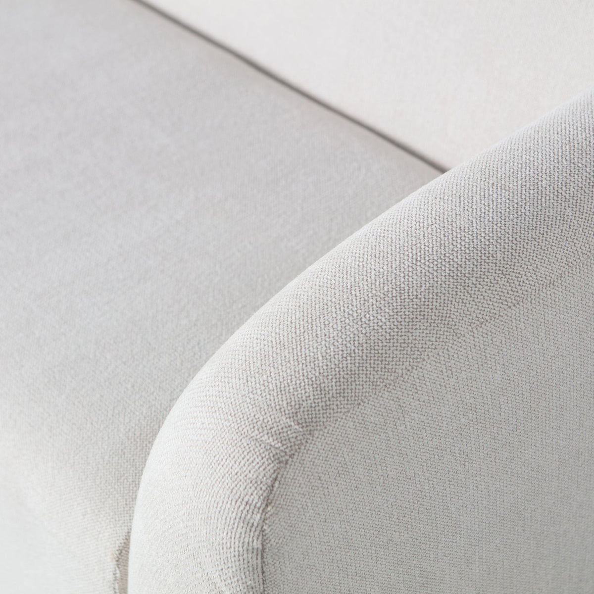 SLOPING 3-SEATER SOFA PEARL MELANGE