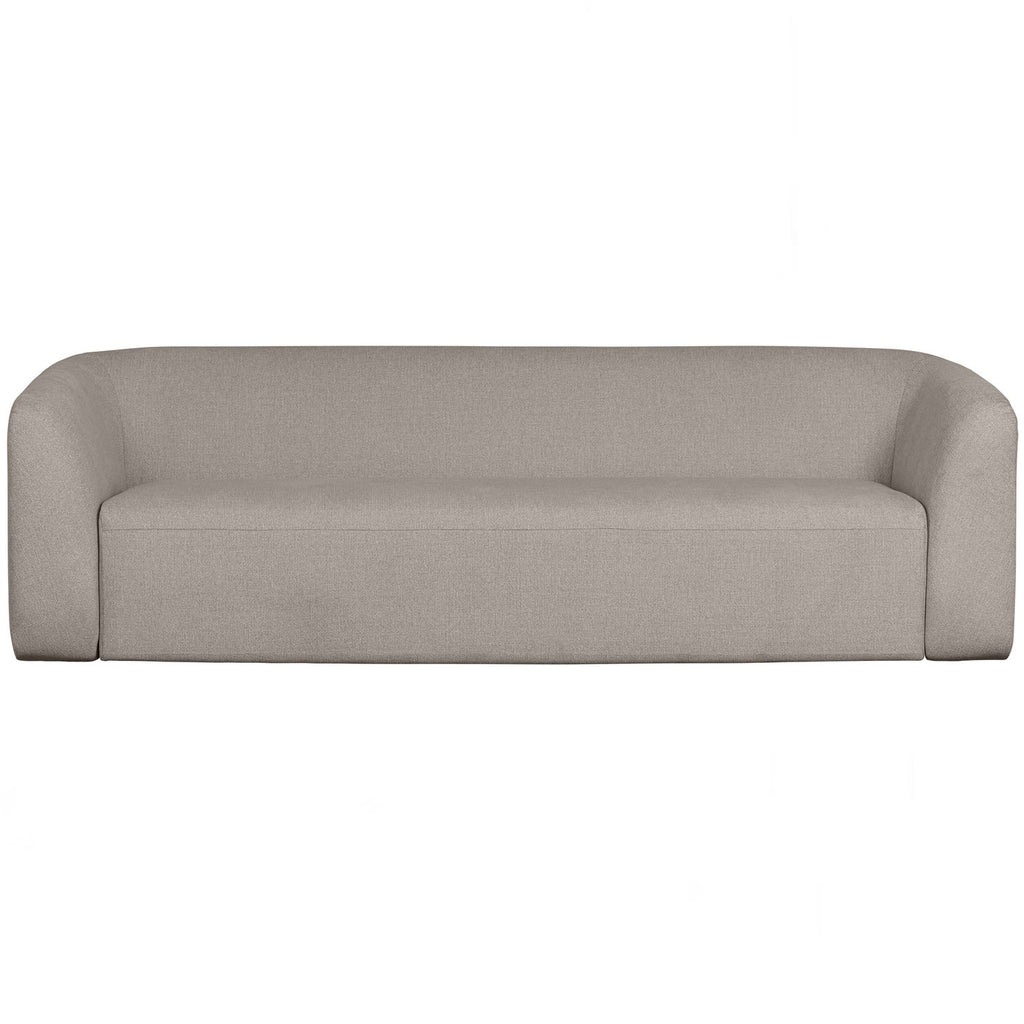 SLOPING 3-SEATER SOFA OFF WHITE MELANGE
