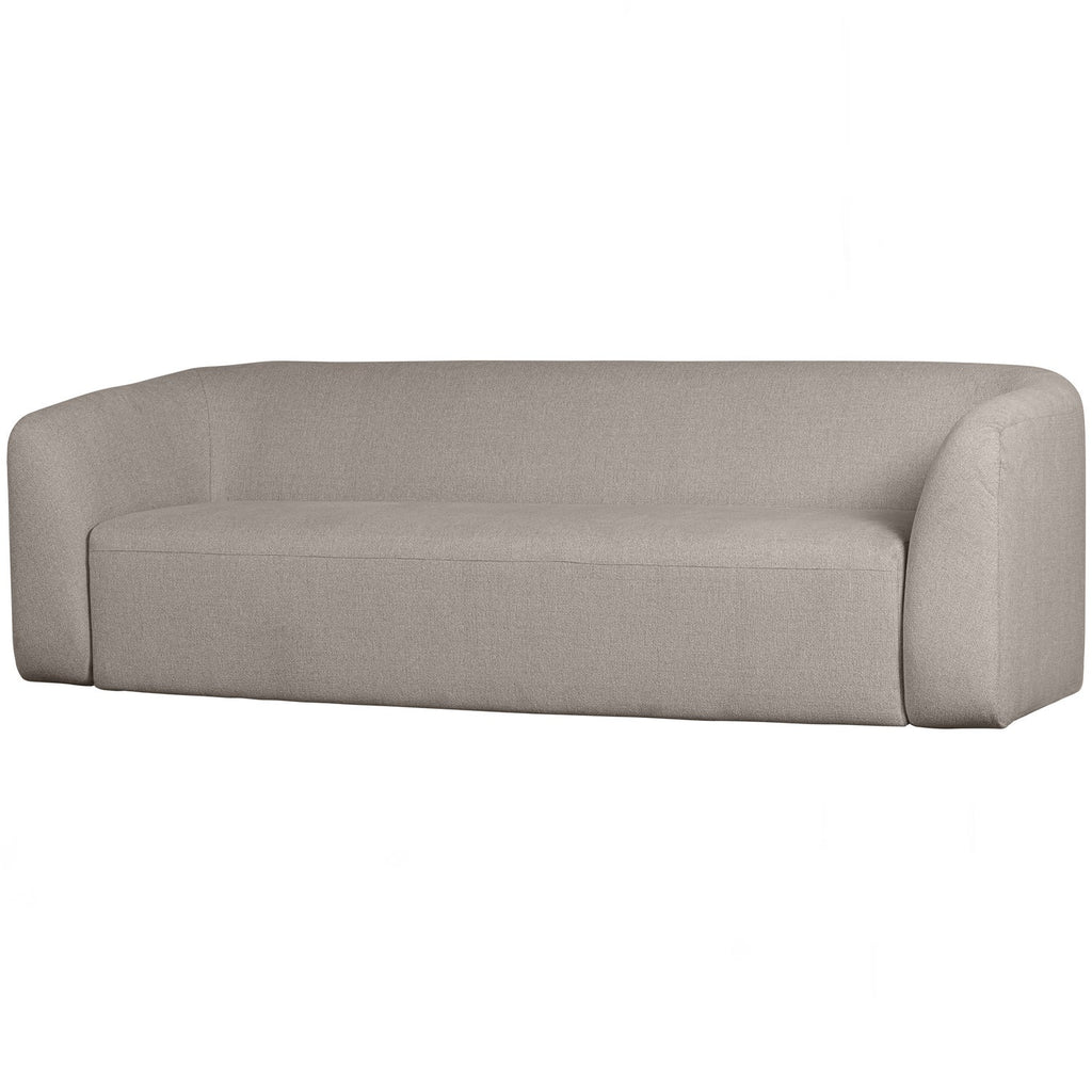 SLOPING 3-SEATER SOFA OFF WHITE MELANGE