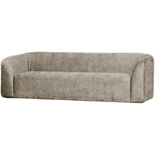 Laden Sie das Bild in den Galerie-Viewer, SLOPING 3-SEATER SOFA STRUCTURE VELVET WHEATFIELD