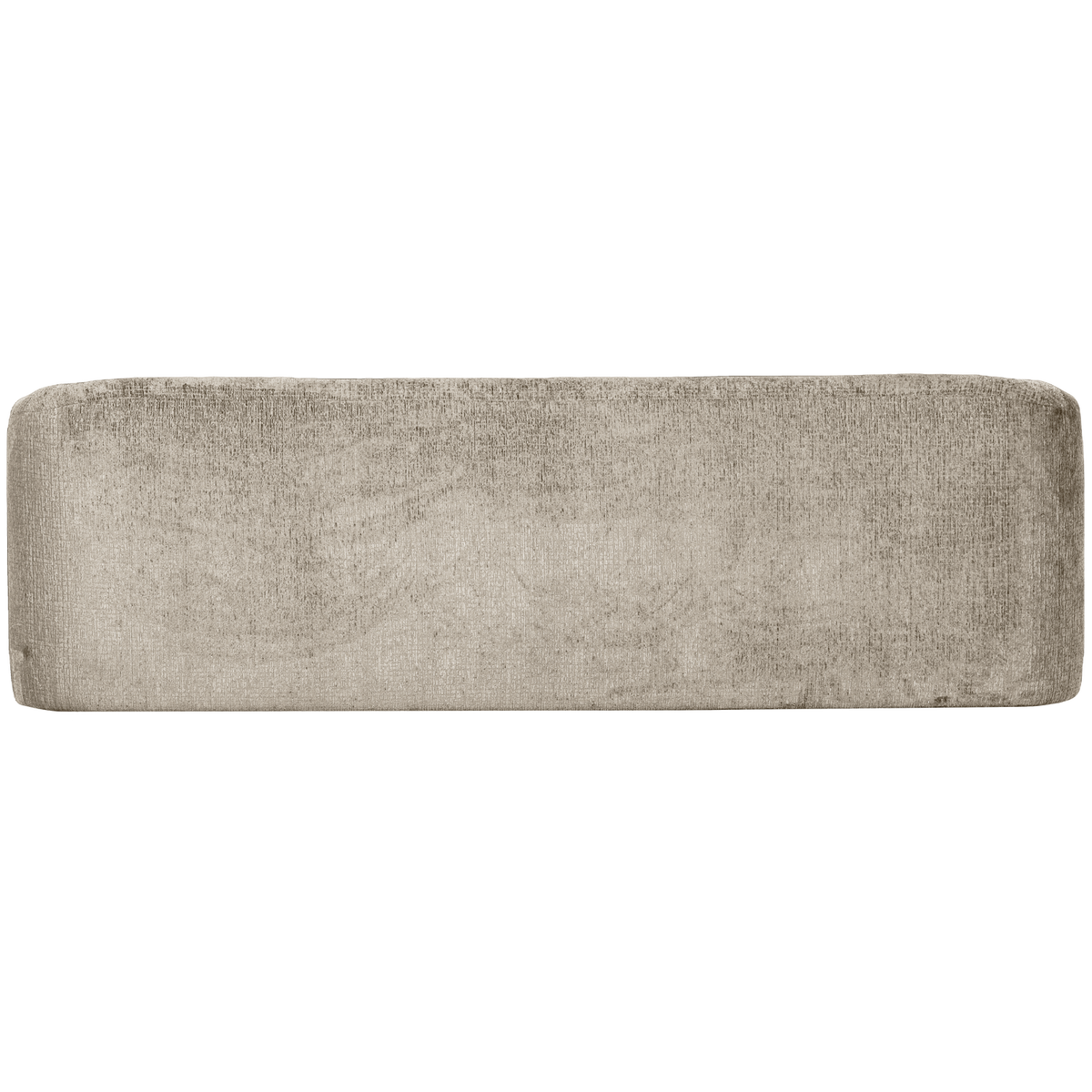 SLOPING 3-SEATER SOFA STRUCTURE VELVET WHEATFIELD