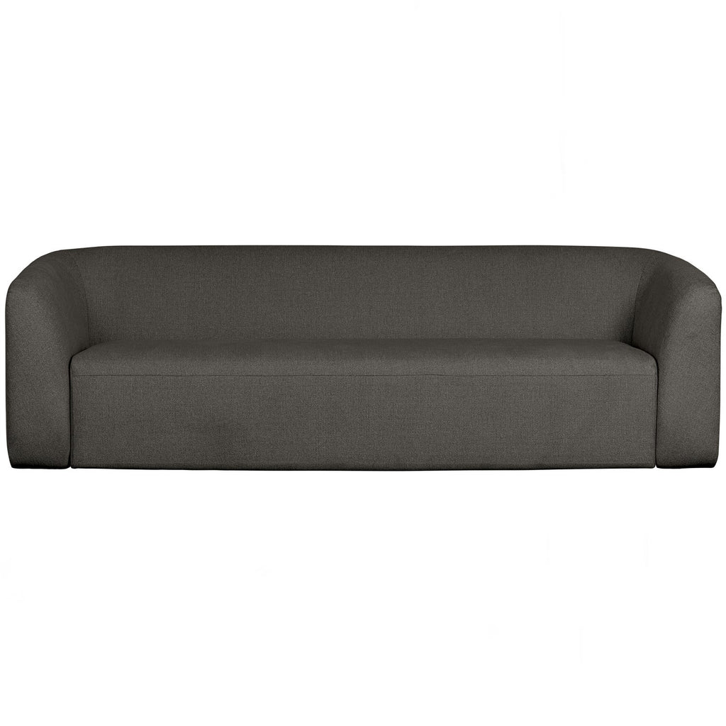 SLOPING 3-SEATER SOFA GREY/BLACK MELANGE