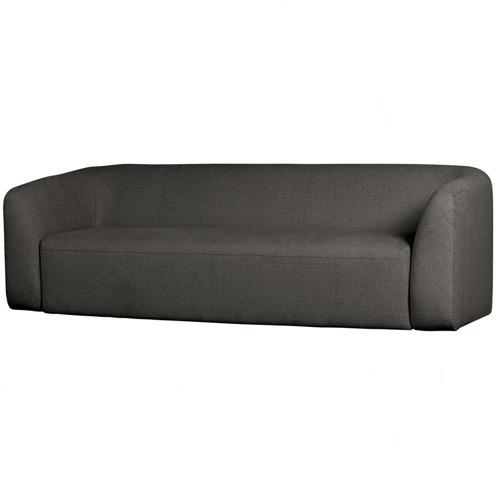 SLOPING 3-SEATER SOFA GREY/BLACK MELANGE
