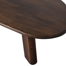 Load image into Gallery viewer, ROUNDLY COFFEE TABLE MANGO WOOD DARK BROWN
