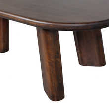 Load image into Gallery viewer, ROUNDLY COFFEE TABLE MANGO WOOD DARK BROWN