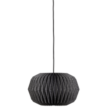 Load image into Gallery viewer, GLOBE PENDANT LAMP PAPER NATURAL/BLACK
