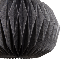 Load image into Gallery viewer, GLOBE PENDANT LAMP PAPER NATURAL/BLACK