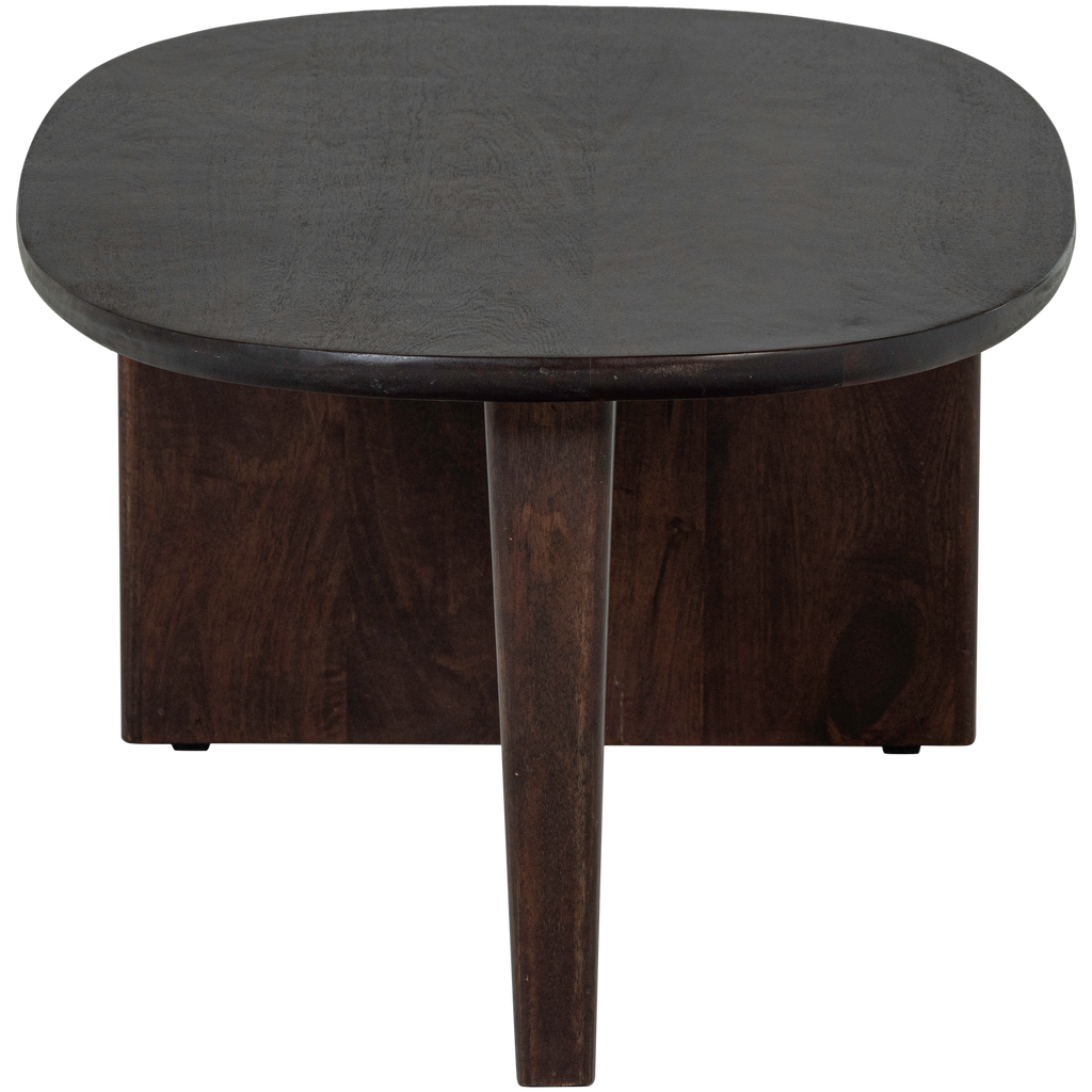 SEAM COFFEE TABLE MANGO WOOD DARK BROWN