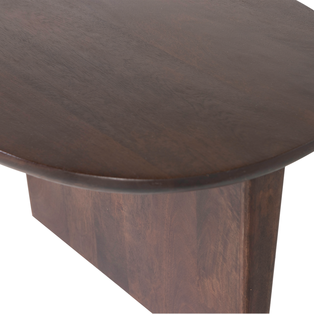 SEAM COFFEE TABLE MANGO WOOD DARK BROWN
