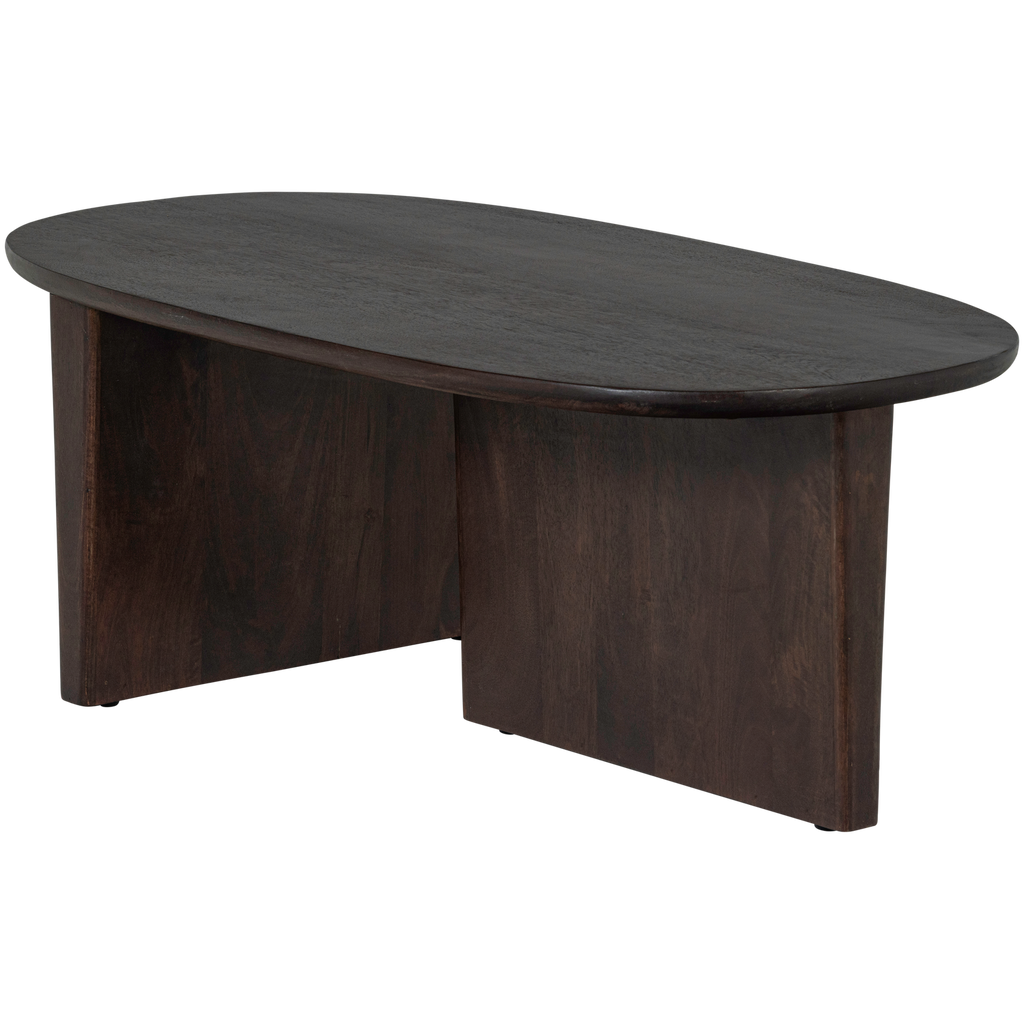 SEAM COFFEE TABLE MANGO WOOD DARK BROWN