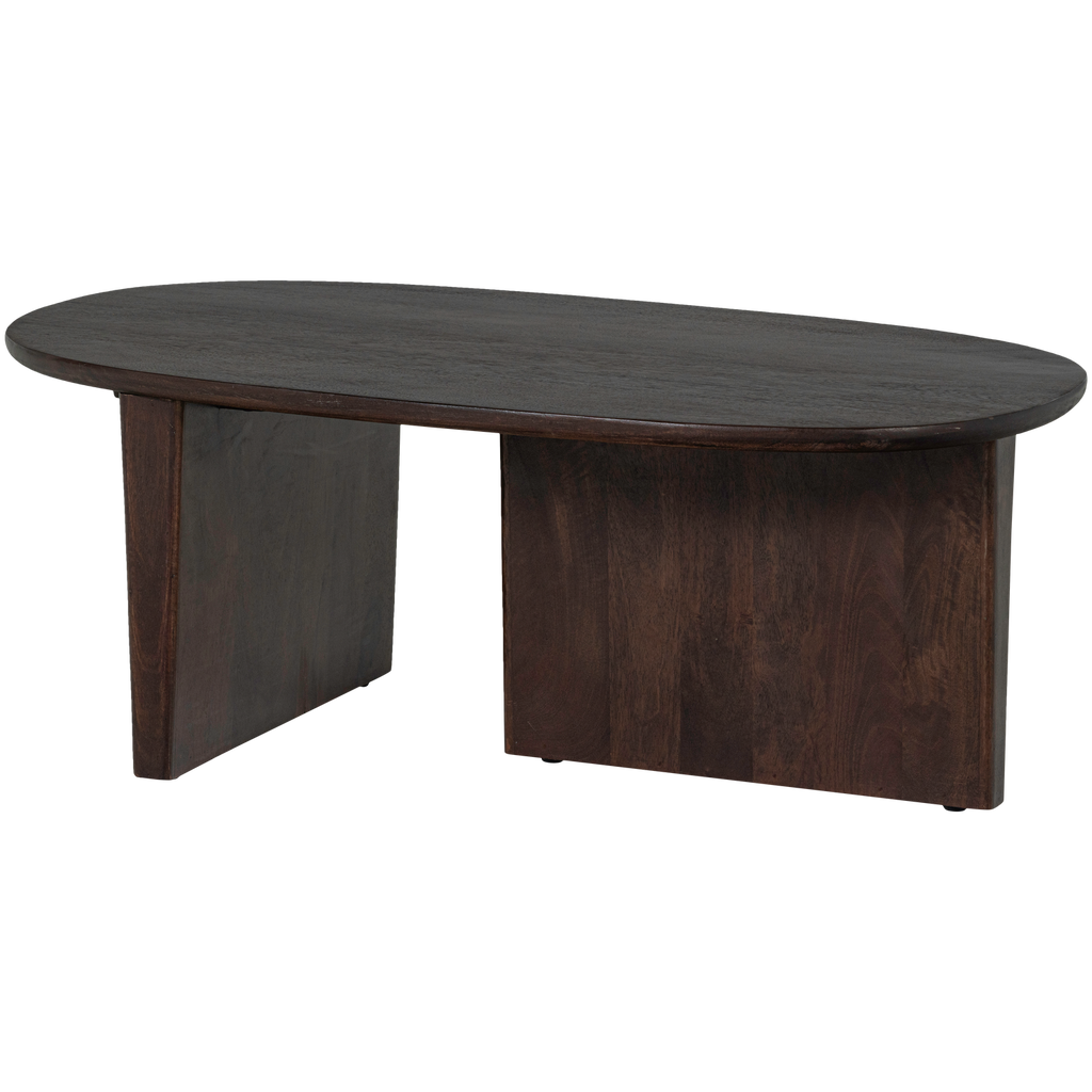 SEAM COFFEE TABLE MANGO WOOD DARK BROWN