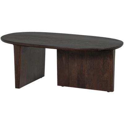 SEAM COFFEE TABLE MANGO WOOD DARK BROWN