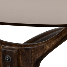 Laden Sie das Bild in den Galerie-Viewer, FLASH COFFEE TABLE MANGO WOOD/GLASS WALNUT