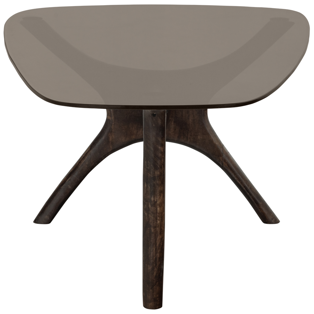 FLASH COFFEE TABLE MANGO WOOD/GLASS WALNUT