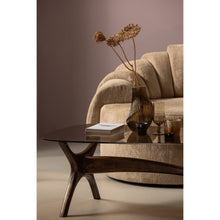 Laden Sie das Bild in den Galerie-Viewer, FLASH COFFEE TABLE MANGO WOOD/GLASS WALNUT