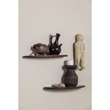 Laden Sie das Bild in den Galerie-Viewer, LAYER WALL SHELVES MANGO WOOD WALNUT - SET OF 2