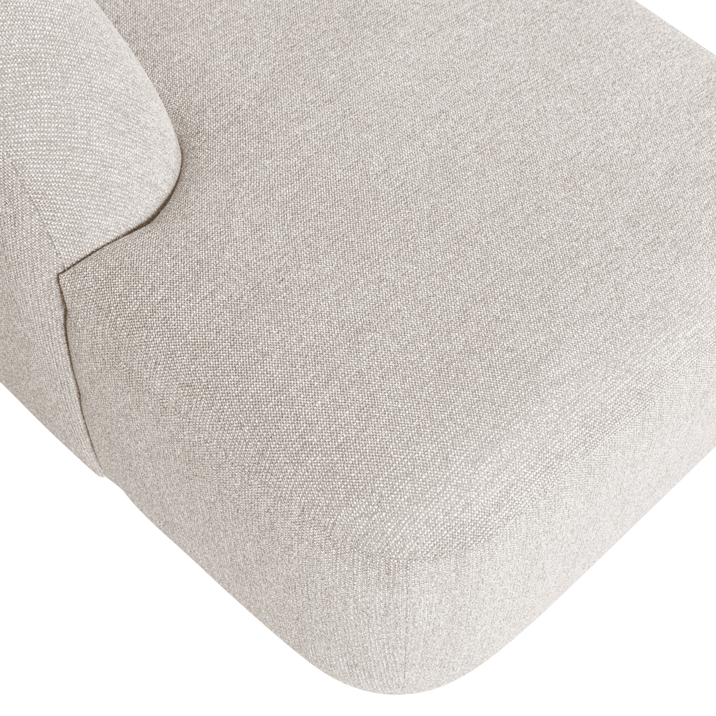 SLOPING U-SHAPE SOFA PEARL MELANGE