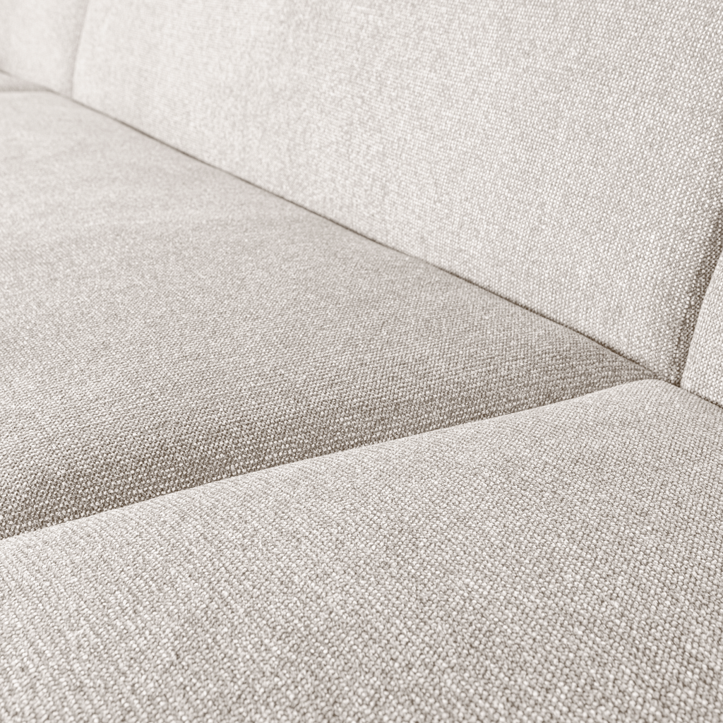 SLOPING U-SHAPE SOFA PEARL MELANGE